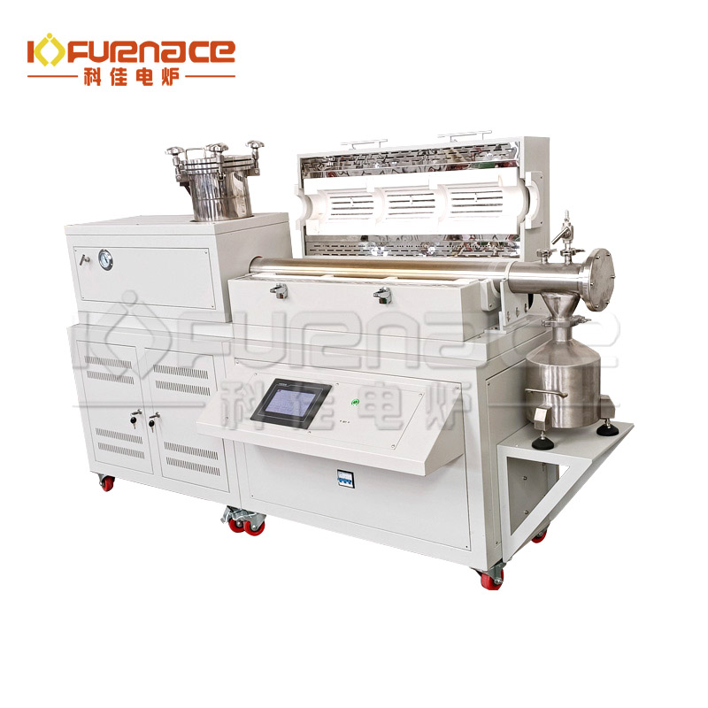 上進(jìn)料三溫區(qū)旋轉(zhuǎn)管式爐